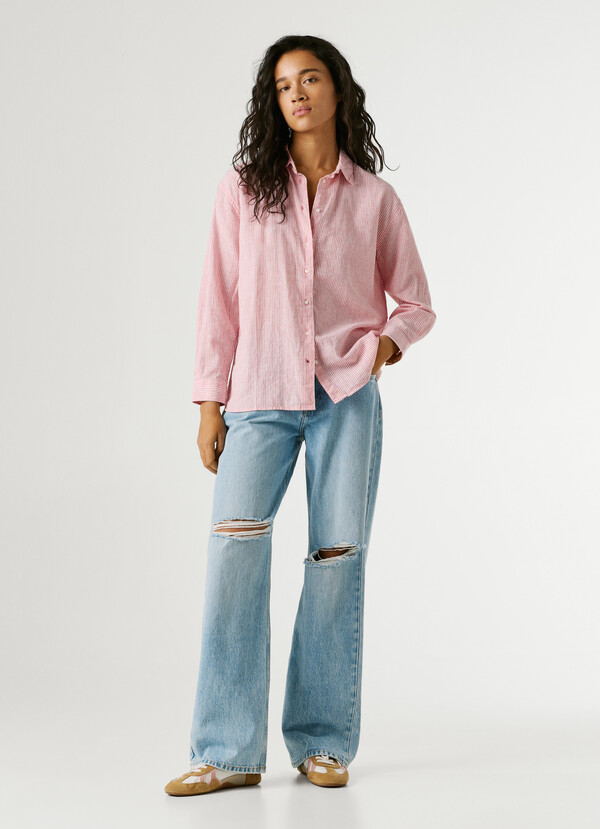 RELAXED FIT STRIPED SHIRT