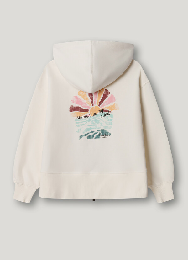 RELAXED FIT FULL ZIP HOODIE