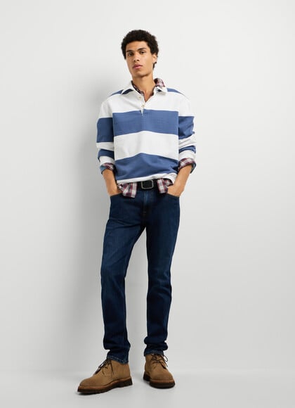 STANLEY - TAPER FIT MID-RISE JEANS