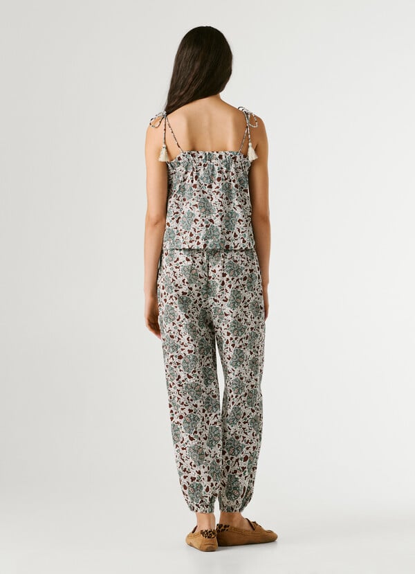 FLORAL PRINT STRAPPY TOP