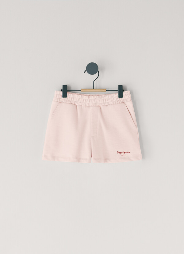 PRINTED LOGO FLEECE SHORTS