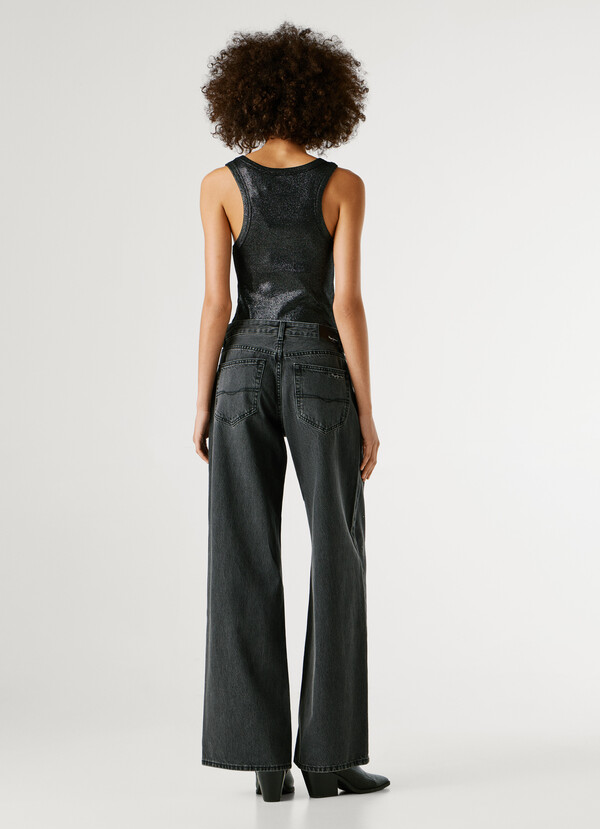 LINA- MID-RISE WIDE FIT JEANS