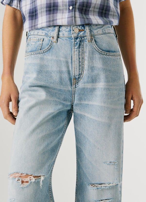 HIGH-RISE STRAIGHT FIT JEANS - EDEN