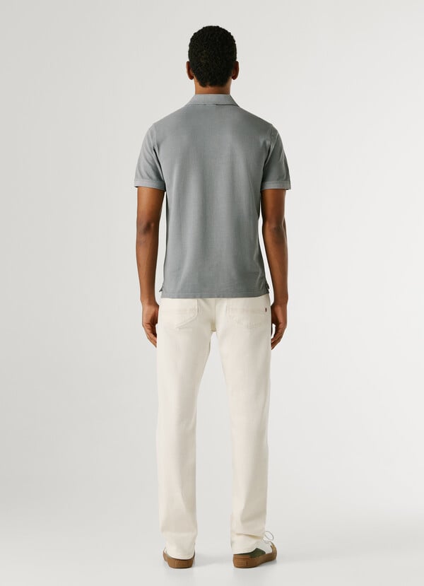 GARMENT DYED PIQUE POLO SHIRT
