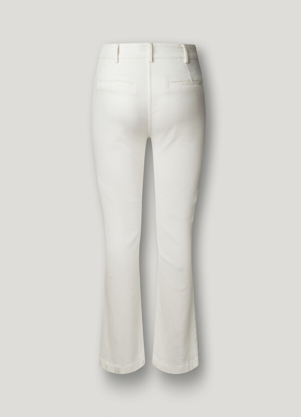 FLARE FIT STRETCH TROUSERS