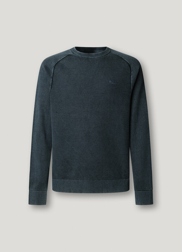 CREW NECK PIQU&Eacute; JUMPER