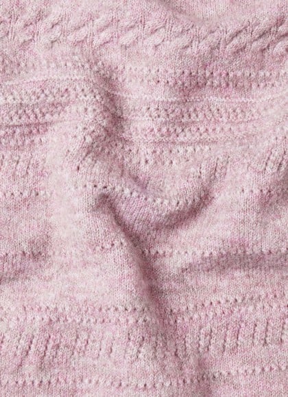 POINTELLE OPENWORK DETAIL SCARF