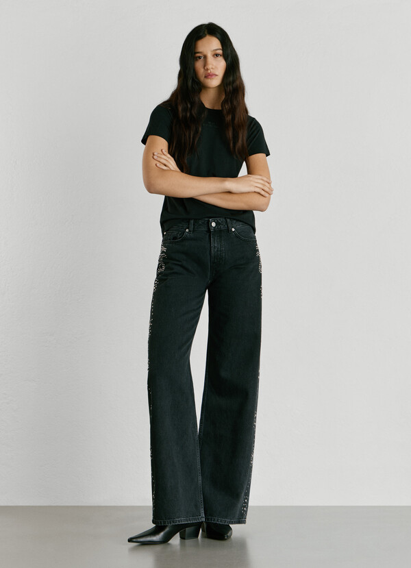 MID-RISE WIDE FIT JEANS - LINA