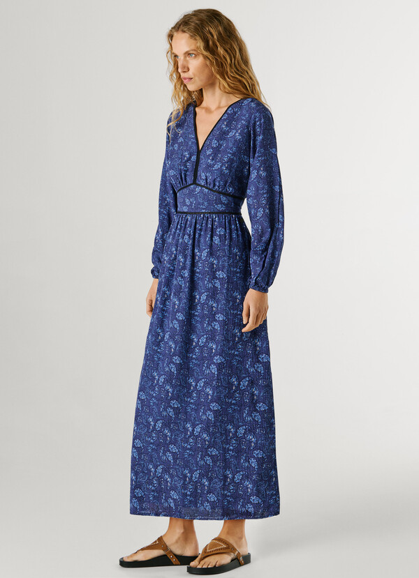PAISLEY PRINT MAXI DRESS