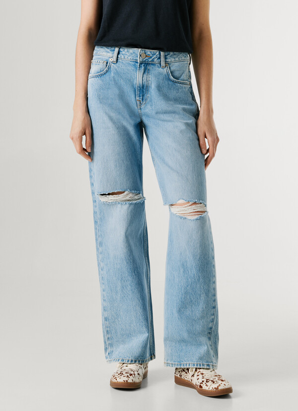 HAZEL- MID-RISE LOOSE FIT JEANS