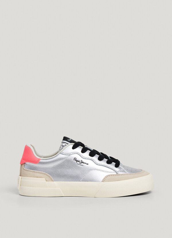 METALLIC TRAINERS WITH GLITTER DETAILS - MILAN