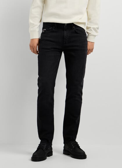 SLIM FIT MID-RISE JEANS - HATCH