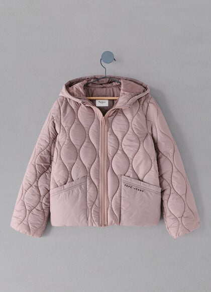 QUILTED PUFFER JACKET WITH HOOD