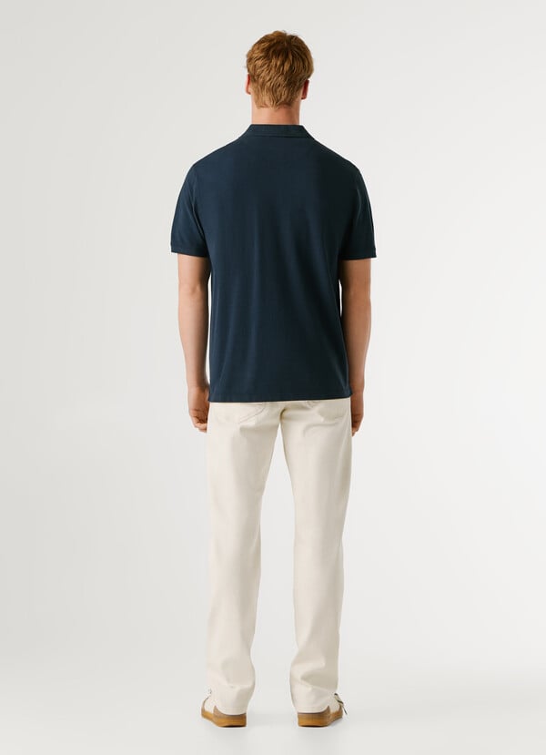 GARMENT DYED PIQUE POLO SHIRT
