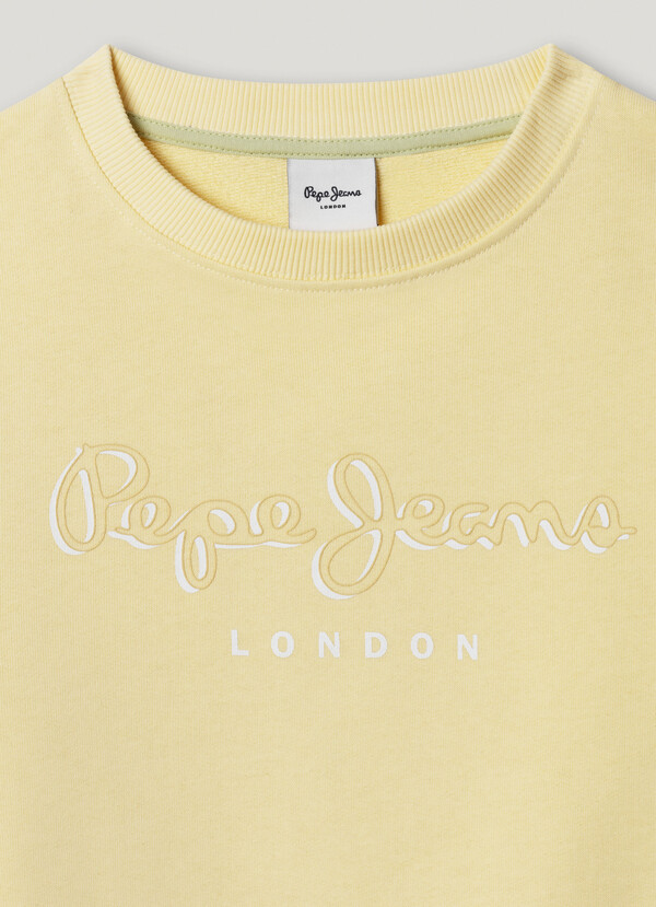RELAXED FIT LOGO PRINT SWEATSHIRT