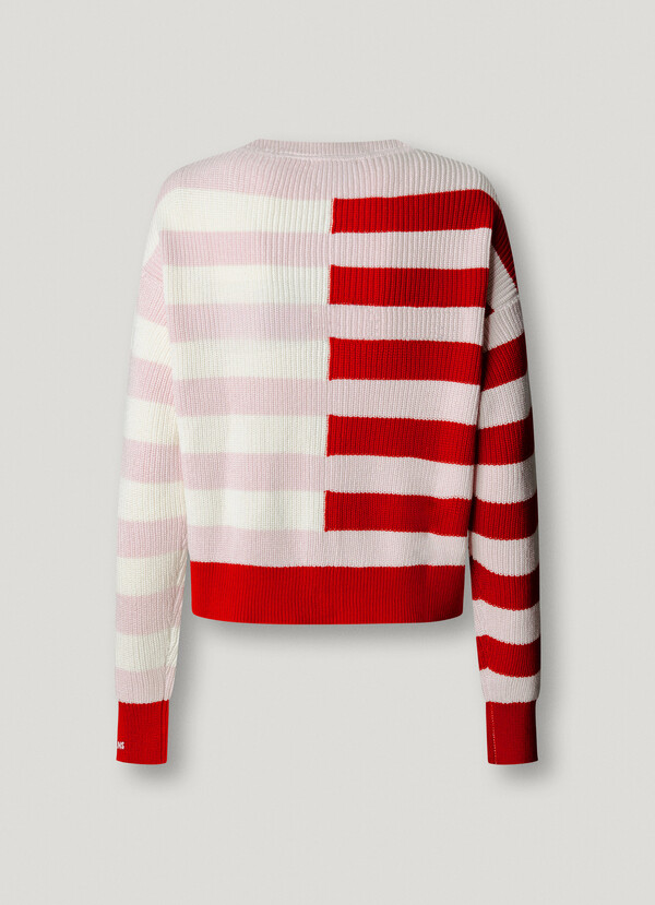 STRIPED KNIT CARDIGAN