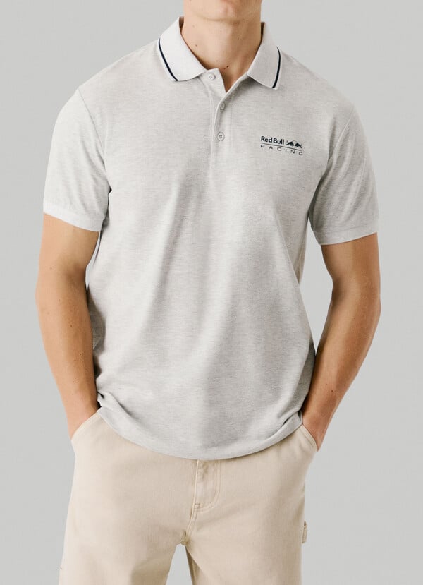 PRINTED LOGO PIQUE POLO SHIRT