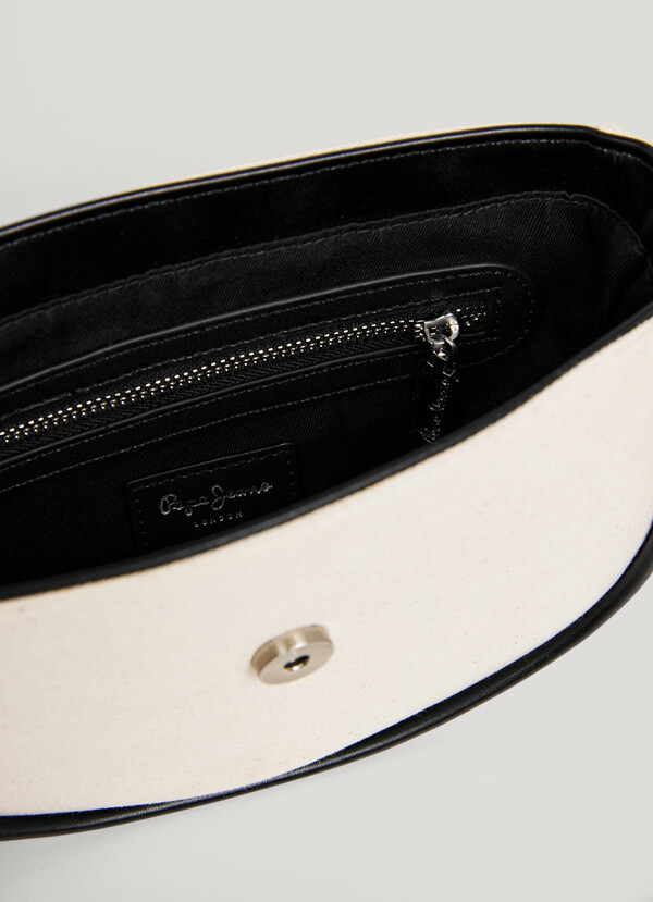COMBINED SHOULDER BAG WITH FLAP