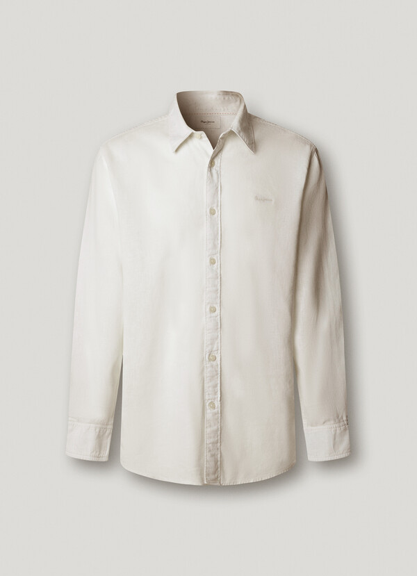 REGULAR FIT GARMENT DYED SHIRT