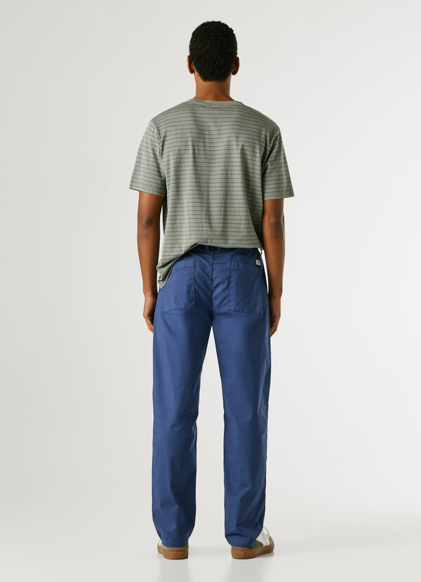 RELAXED FIT POPLIN CHINOS
