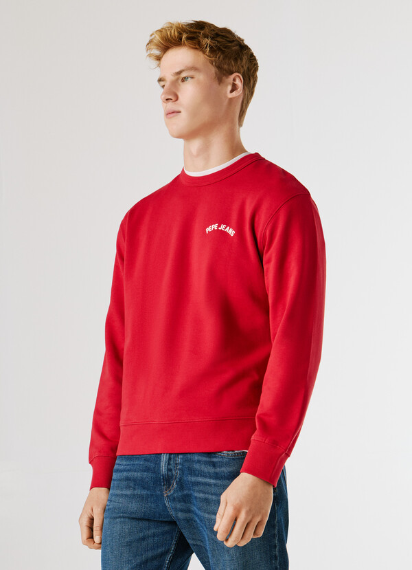 CREW NECK BACK PRINT SWEATSHIRT