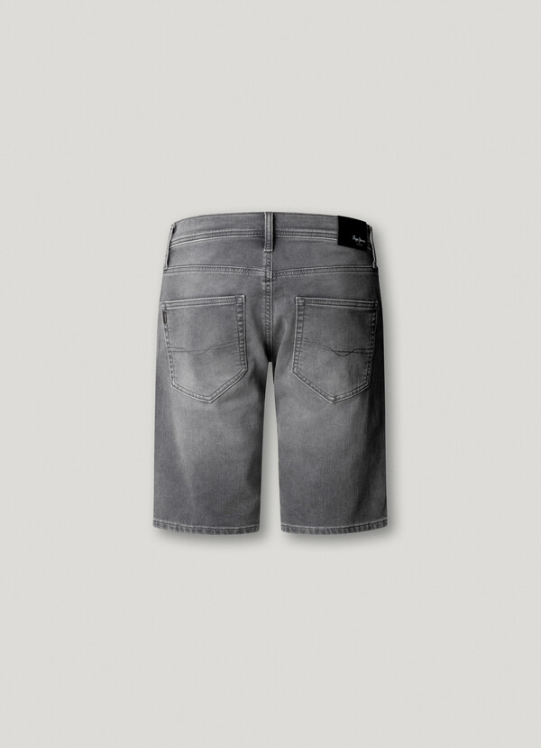 SLIM FIT DENIM BERMUDA SHORTS