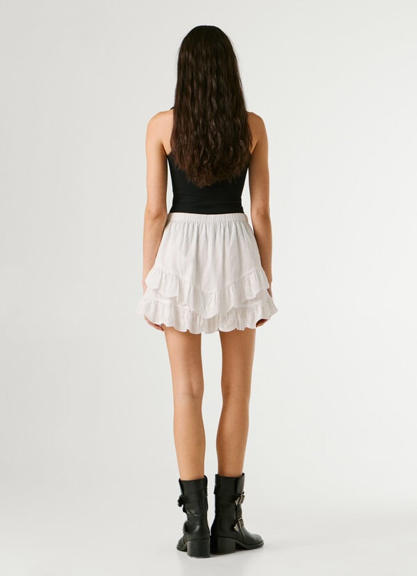 SKORT WITH RUFFLES