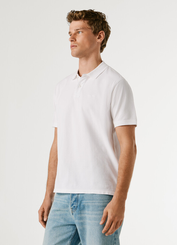 GARMENT DYED PIQUE POLO SHIRT