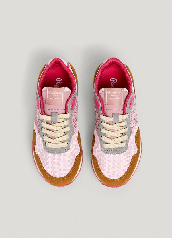 ANIMAL PRINT RUNNING TRAINERS