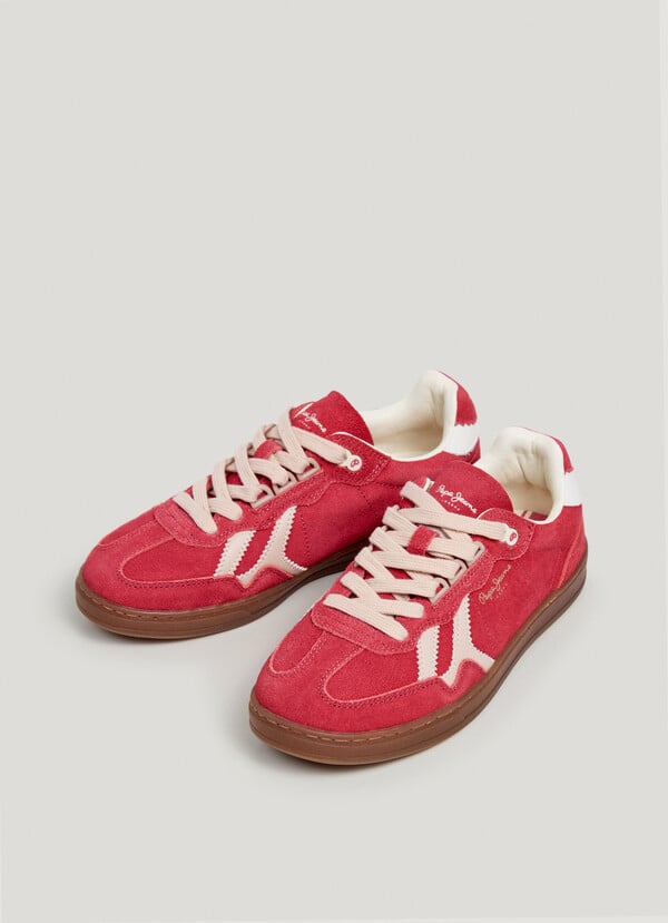 BALL - RETRO SUEDE TRAINERS 