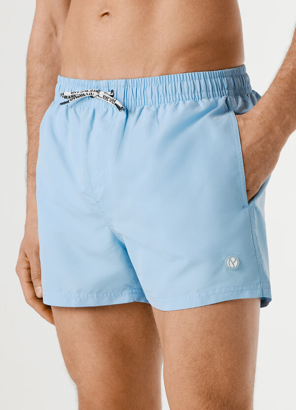SWIM SHORTS WITH CIRCULAR LOGO