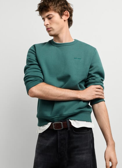 REGULAR FIT CREW NECK SWEATSHIRT