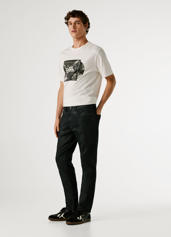 SLIM FIT MID-RISE JEANS - TRACK