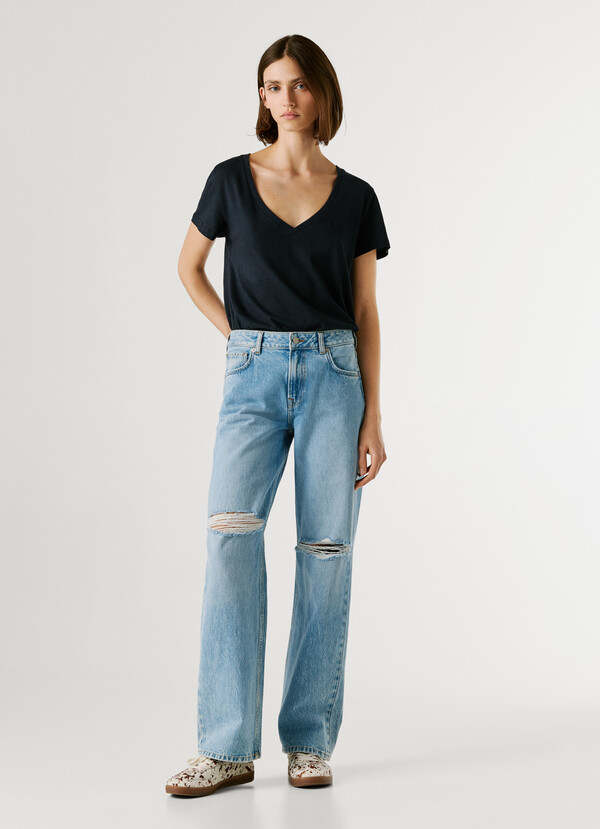 HAZEL- MID-RISE LOOSE FIT JEANS