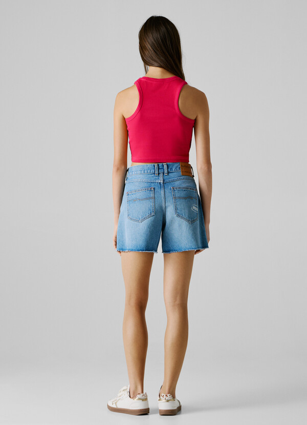 CROPPED SLEEVELESS TOP
