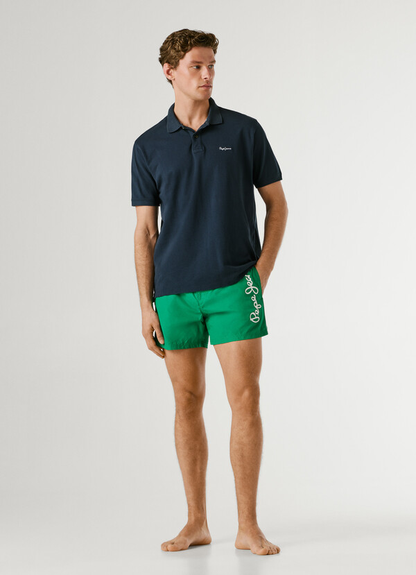 PRINTED LOGO SWIM SHORTS