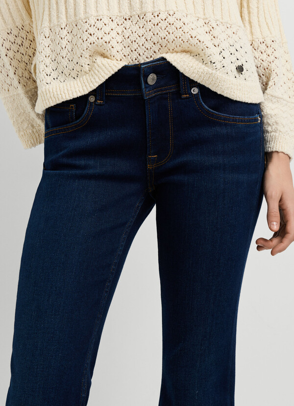LOW-RISE FLARE FIT JEANS - PIMLICO
