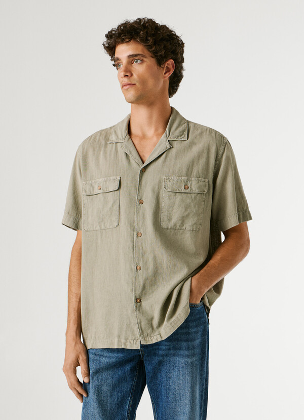 SHIRT WITH CUBAN COLLAR