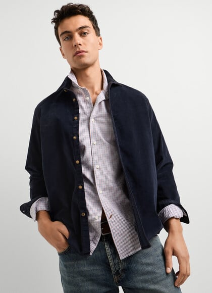 REGULAR FIT CORDUROY SHIRT