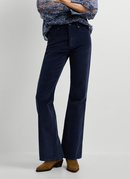 FLARE FIT 5-POCKET TROUSERS