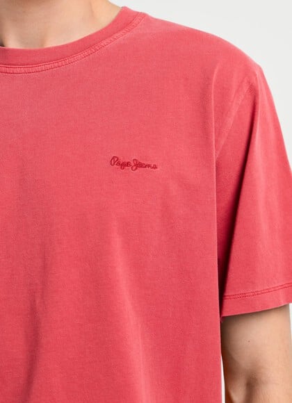 REGULAR FIT T-SHIRT WITH EMBROIDERED LOGO
