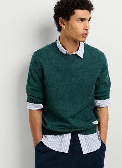 REGULAR FIT CREW NECK KNIT JUMPER