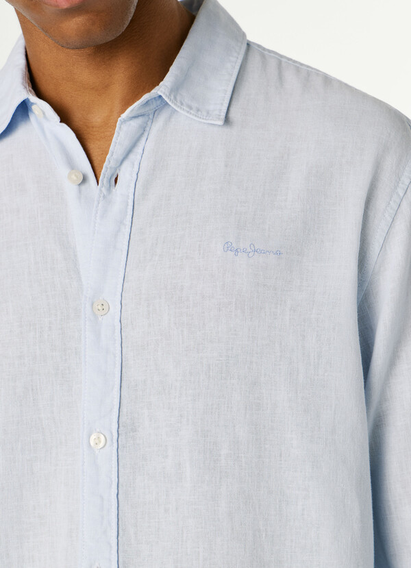 REGULAR FIT GARMENT DYED SHIRT