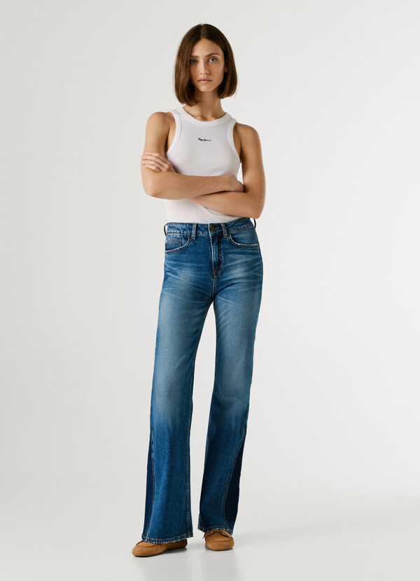 HIGH-RISE FLARE FIT JEANS - WILLA