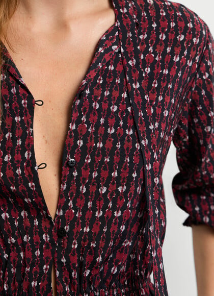 IKAT PRINT FLUID BLOUSE