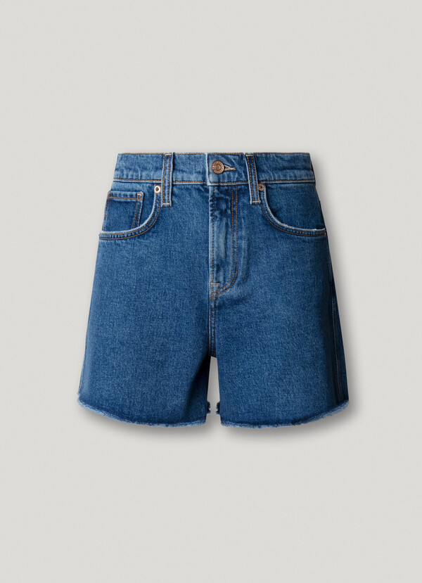 REGULAR FIT DENIM SHORTS