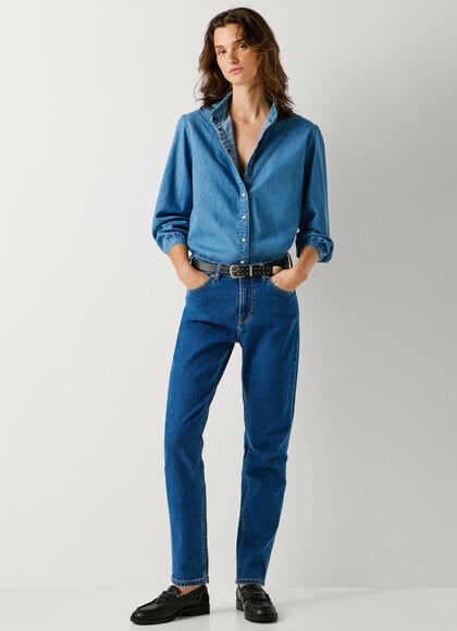 VIOLET - HIGH-RISE TAPER FIT JEANS