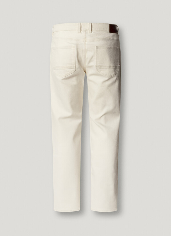 STRAIGHT FIT MID-RISE JEANS - CASH