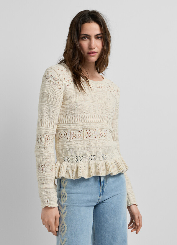 CREW NECK MOULIN&Eacute; JUMPER