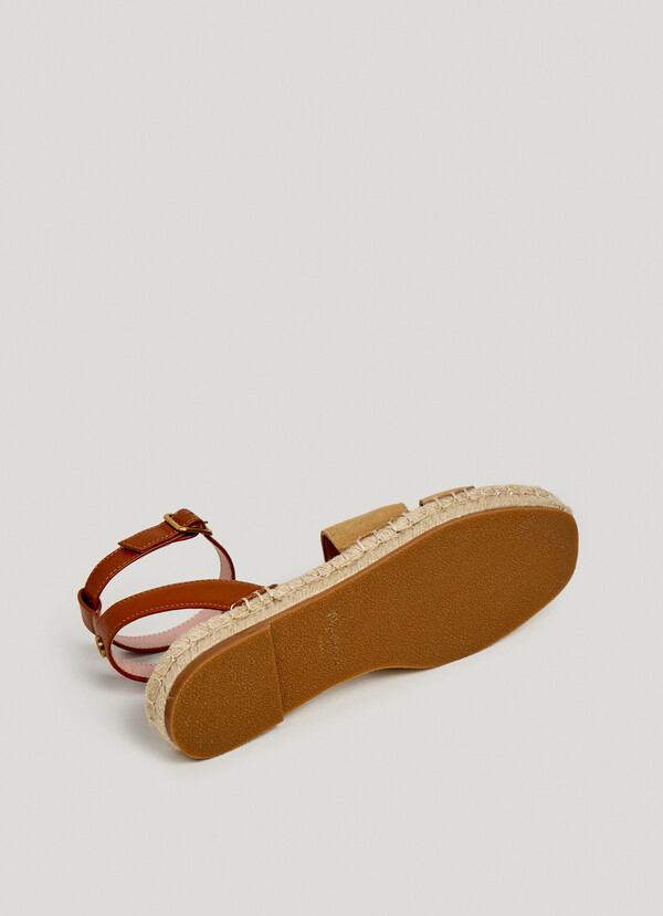 FLAT JUTE SANDALS
